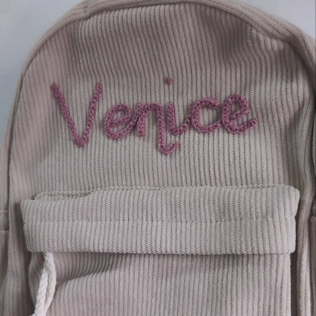 Instagram post: 💗 Venice 💗

Backpack Details 
🪡 Beige Mini Back...