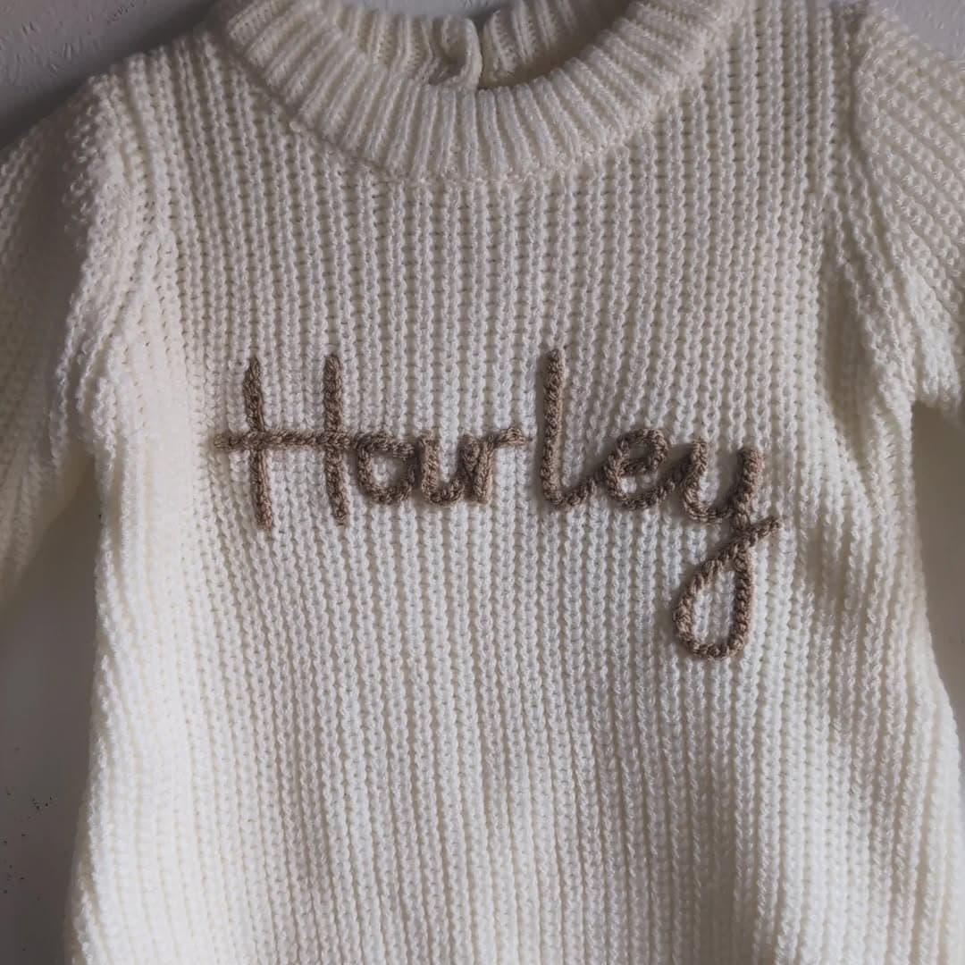 Instagram post: 🤎 H a r l e y ✨

Romper Details 

🪡 Cream Knitte...